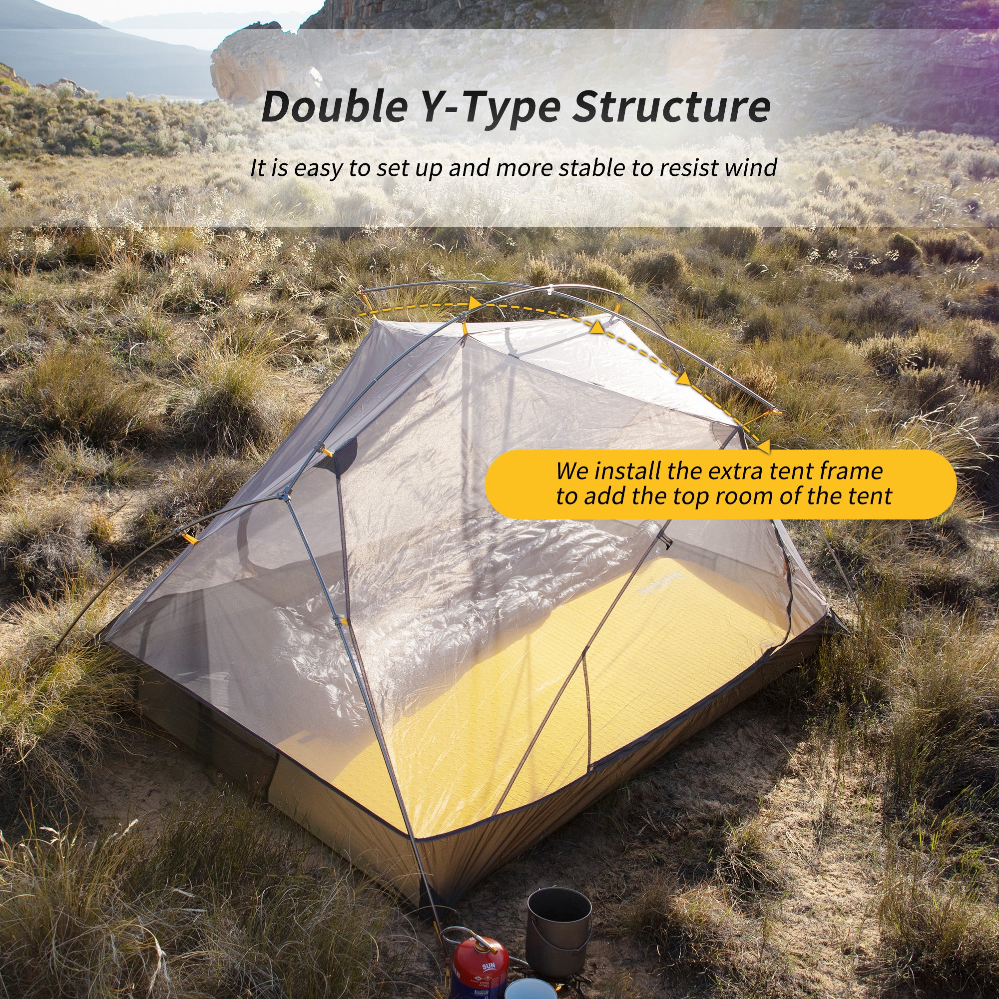 【Featured】Mongar 20D 超輕雙人帳篷 |約2.18kg PU4000mm防水 登山露營|NH17T007-M